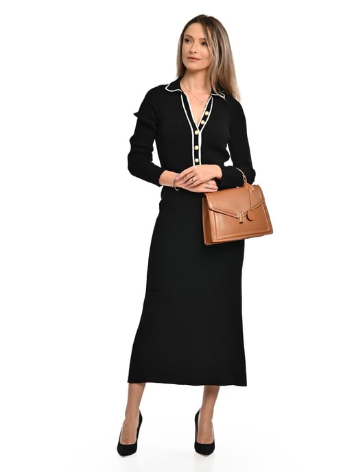 Luisa Vannini Brown Rundleer Tas - Image 5
