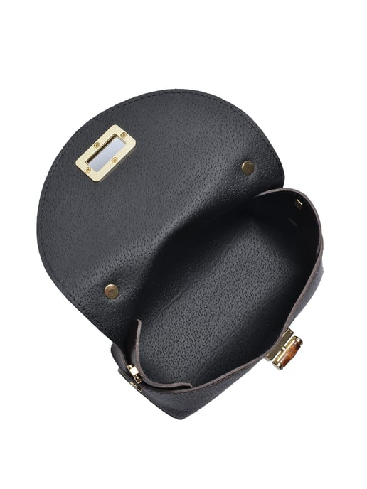 Anna Luchini Chestnut Brown Cowhide Leather Bag - Image 4