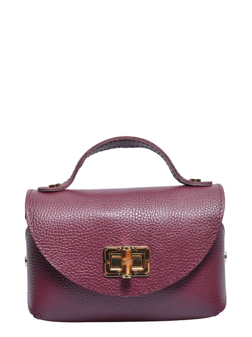Anna Luchini Burgundy Calfskin Bag - Image 1