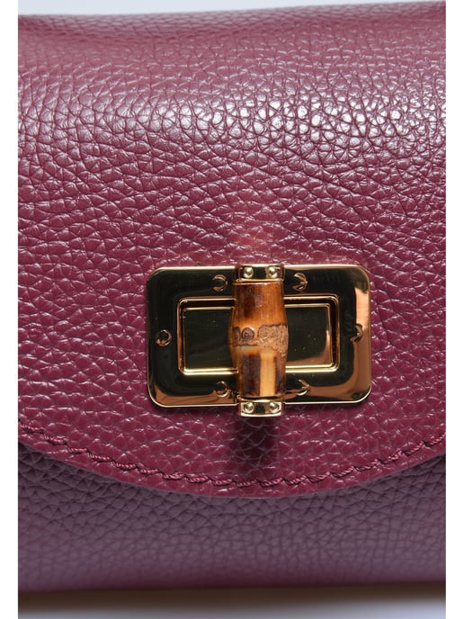 Anna Luchini Burgundy Calfskin Bag - Image 3