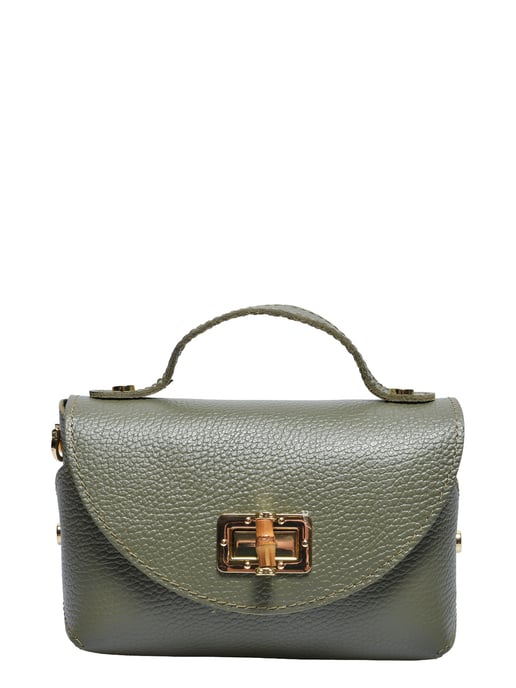 Anna Luchini Green Cowhide Leather Bag - Image 1