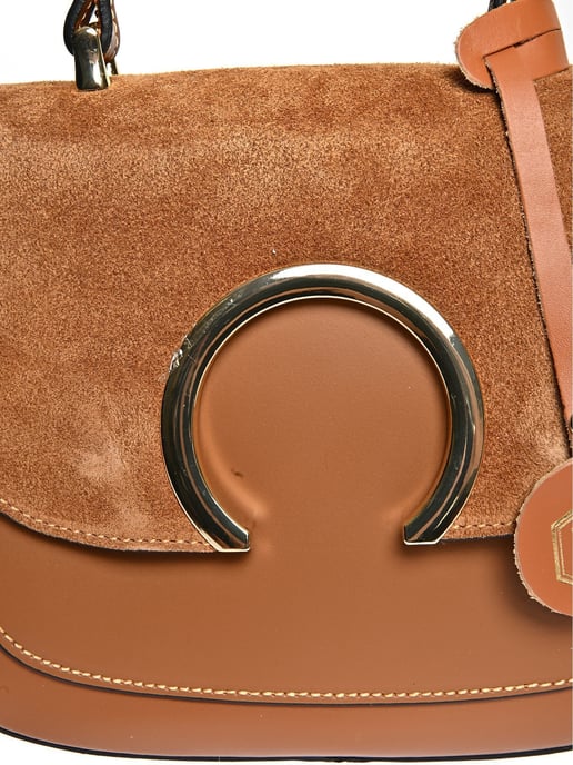 Luisa Vannini Brown Rundleer Tas - Image 3
