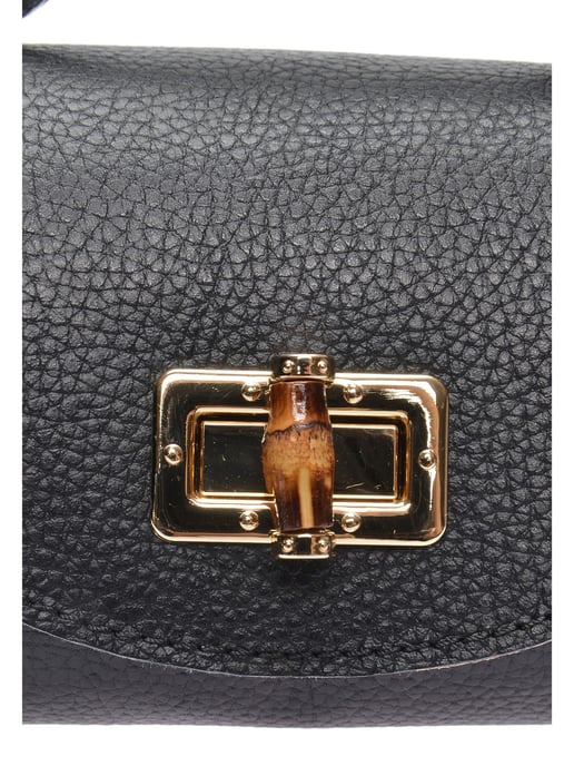 Anna Luchini Black Cowhide Leather Bag - Image 3