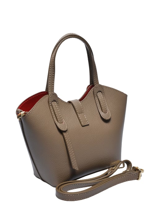 Anna Luchini Beige Cowhide Leather Handbag - Image 2