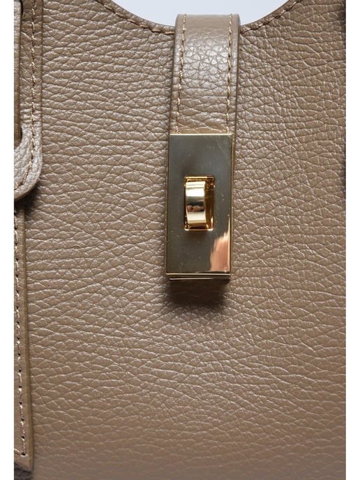 Anna Luchini Beige Cowhide Leather Handbag - Image 3