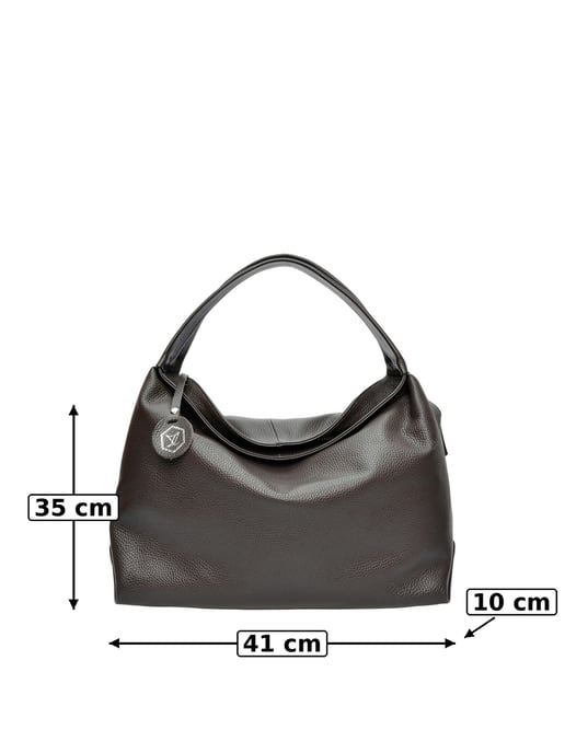 Luisa Vannini Bordeauxrood Rundleer Tas - Image 6