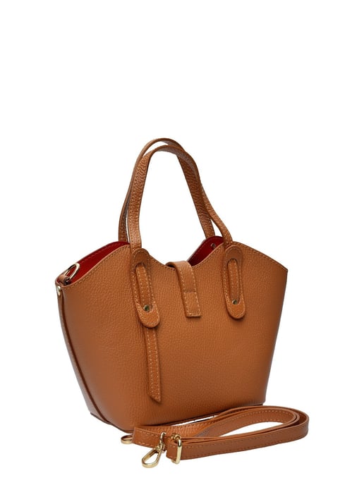 Anna Luchini Brown Cowhide Leather Bag - Image 2