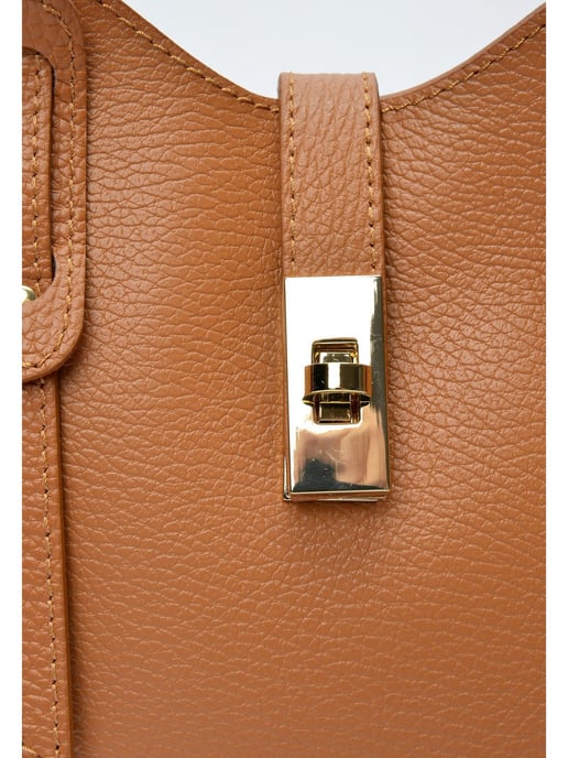 Anna Luchini Brown Cowhide Leather Bag - Image 3