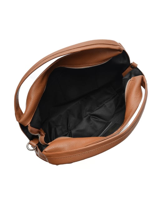 Luisa Vannini Brown Rundleer Tas - Image 4