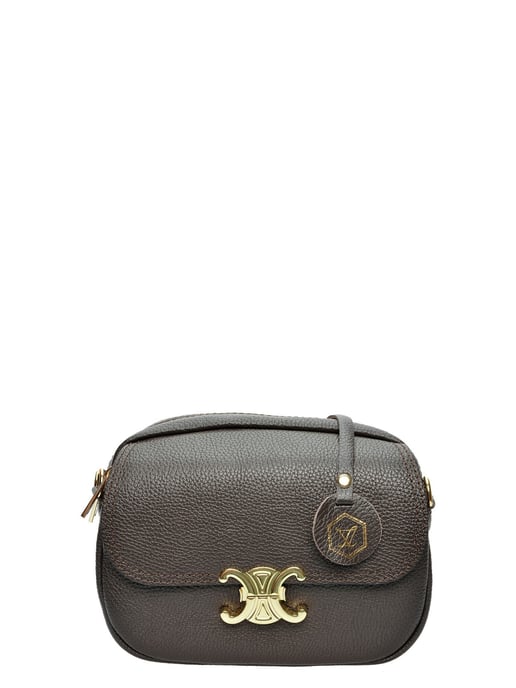 Luisa Vannini Bordeauxrood Rundleer Tas - Image 1