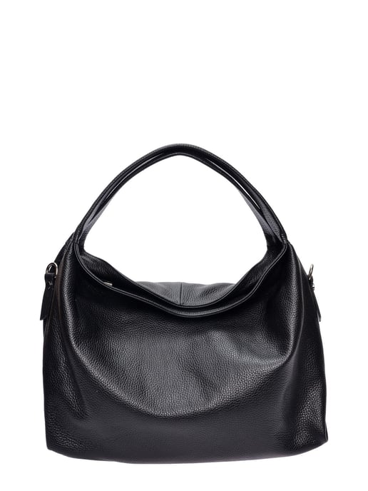 Luisa Vannini Zwart Rundleer Tas - Image 6