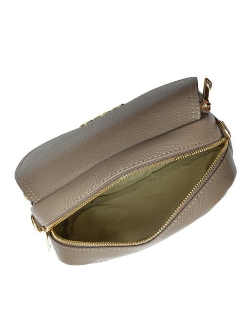 Luisa Vannini Beige Rundleer Tas - Image 4