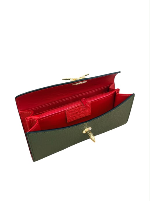 Anna Luchini Groen Rundleer Tas - Image 4