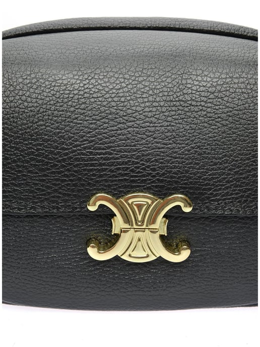 Luisa Vannini Zwart Rundleer Tas - Image 3