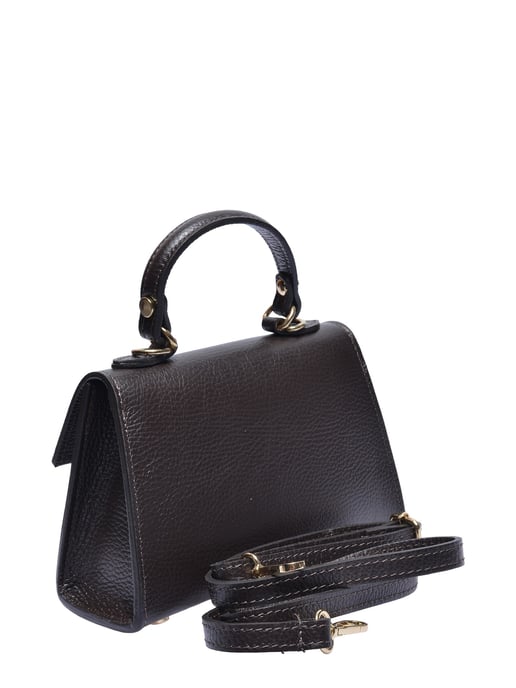 Luisa Vannini Bordeauxrood Rundleer Tas - Image 2