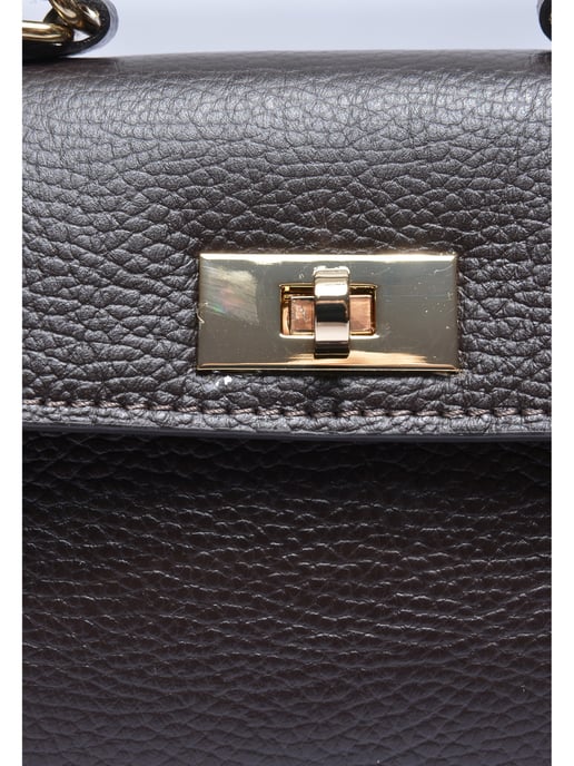 Luisa Vannini Bordeauxrood Rundleer Tas - Image 3