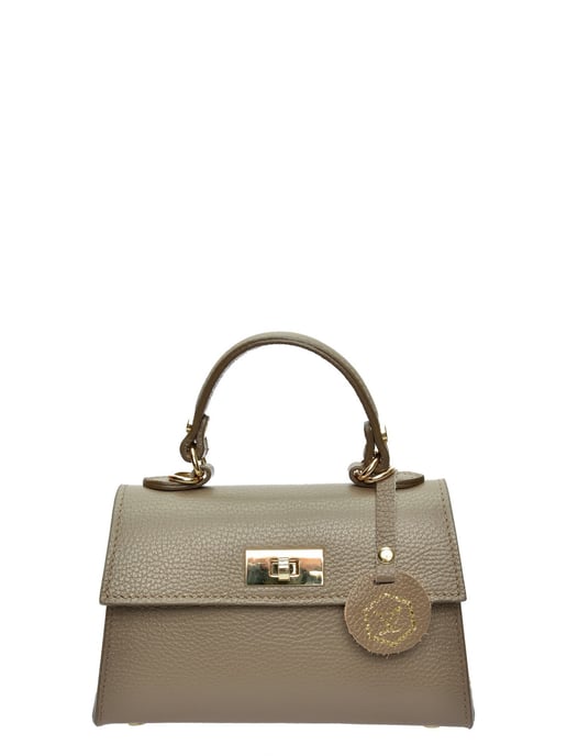 Luisa Vannini Beige Rundleer Tas - Image 1