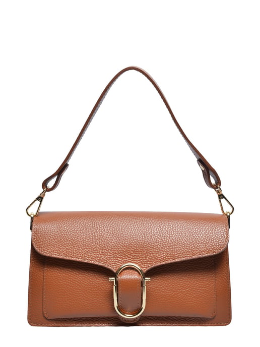 Anna Luchini Brown Cowhide Leather Bag - Image 1