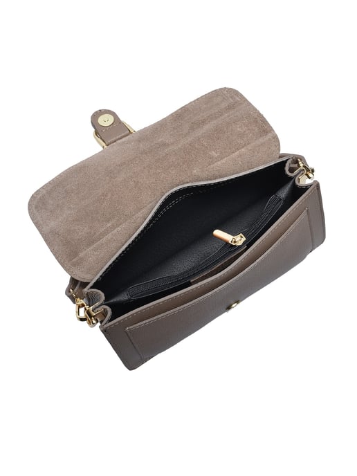 Anna Luchini Beige Cowhide Leather Bag - Image 4