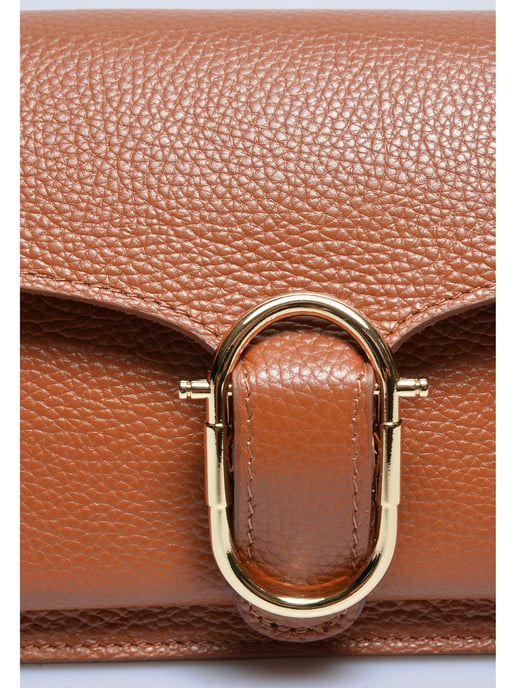 Anna Luchini Brown Cowhide Leather Bag - Image 3