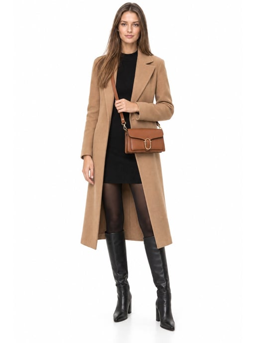 Anna Luchini Brown Cowhide Leather Bag - Image 6