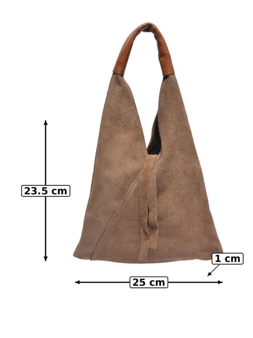 Anna Luchini Beige Rundleer Tas - Image 5