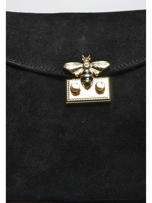 Isabella Rhea Black Cowhide Leather Bag - Image 3