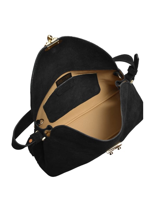 Isabella Rhea Black Cowhide Leather Bag - Image 4