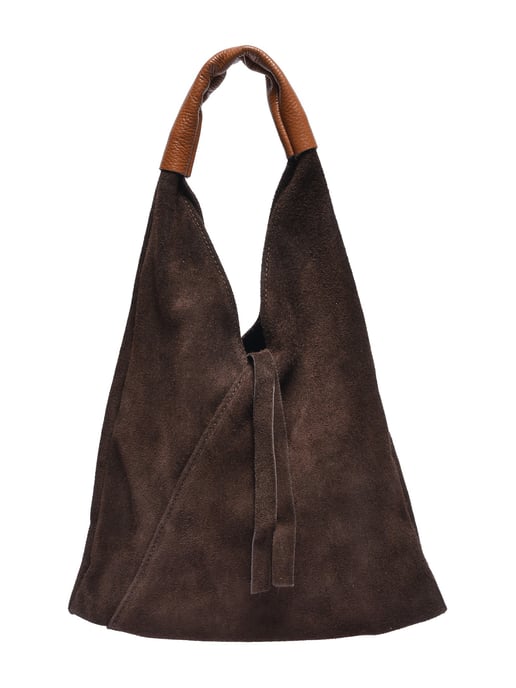 Anna Luchini Chestnut Brown Cowhide Leather Bag - Image 1
