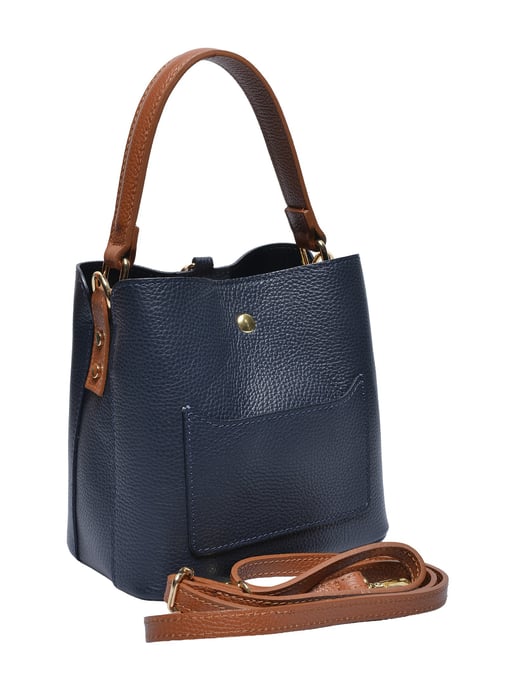 Isabella Rhea Two-Tone Cowhide Leather Bag - Image 2