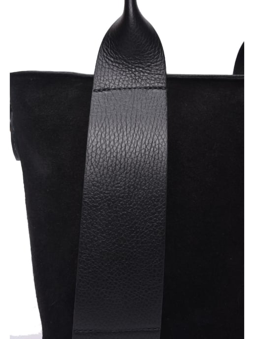 Luisa Vannini Zwart Rundleer Tas - Image 3