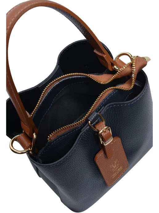 Isabella Rhea Two-Tone Cowhide Leather Bag - Image 4