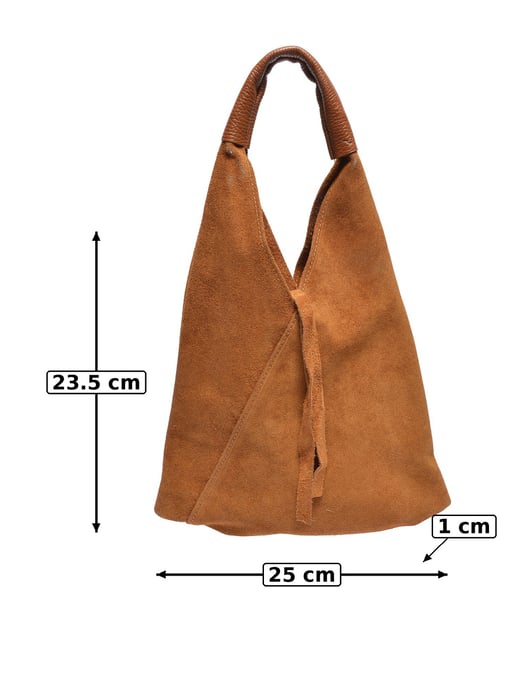 Anna Luchini Brown Cowhide Leather Bag - Image 5