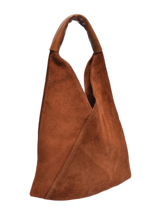 Anna Luchini Chestnut Brown Cowhide Leather Bag - Image 2