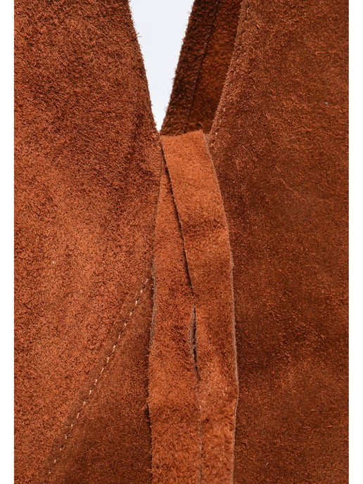 Anna Luchini Chestnut Brown Cowhide Leather Bag - Image 3