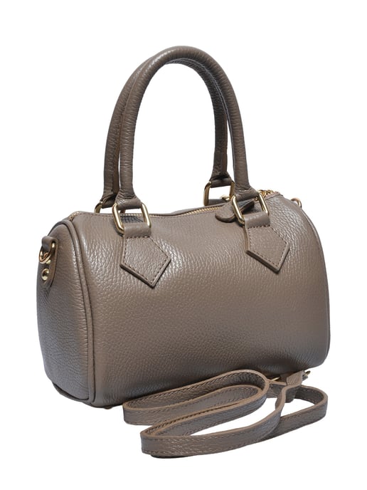 Luisa Vannini Beige Rundleer Tas - Image 2