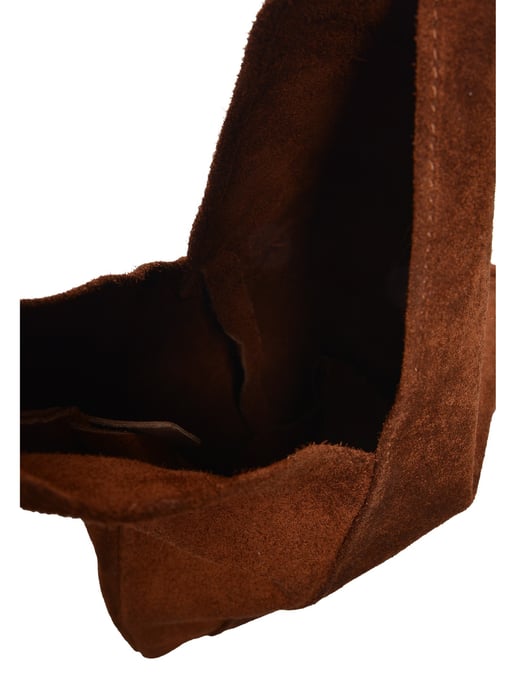 Anna Luchini Chestnut Brown Cowhide Leather Bag - Image 4