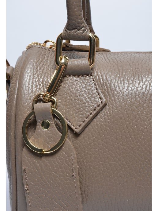 Luisa Vannini Beige Rundleer Tas - Image 3