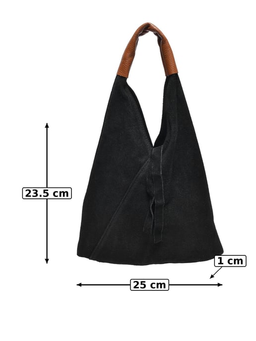 Anna Luchini Black Cowhide Leather Bag - Image 5