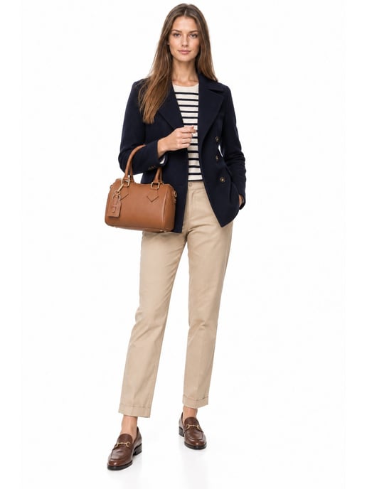 Luisa Vannini Brown Rundleer Tas - Image 6