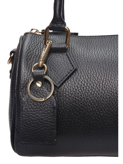 Luisa Vannini Zwart Rundleer Tas - Image 3