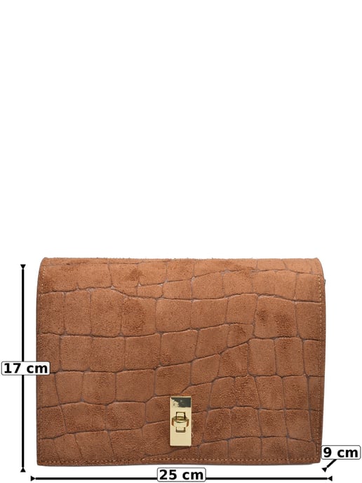 Roberta M COGNAC Rundleer Tas - Image 5