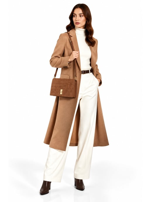 Roberta M COGNAC Rundleer Tas - Image 6
