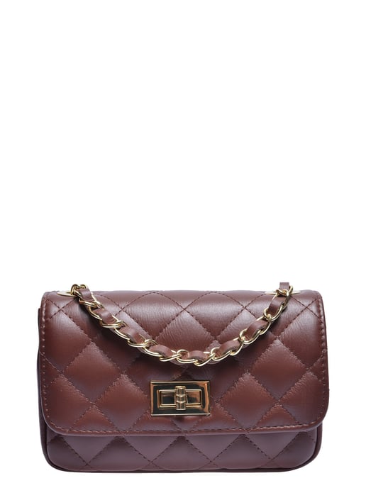 Luisa Vannini Bordeauxrood Rundleer Tas - Image 1