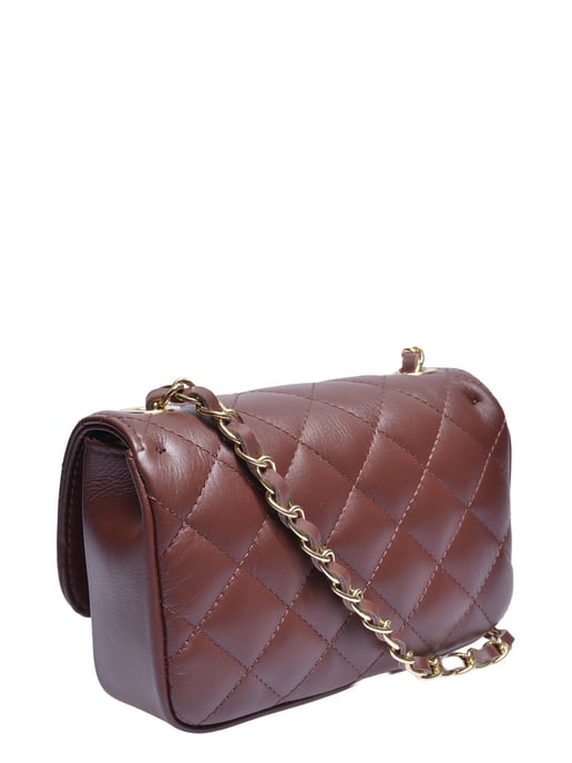 Luisa Vannini Bordeauxrood Rundleer Tas - Image 2