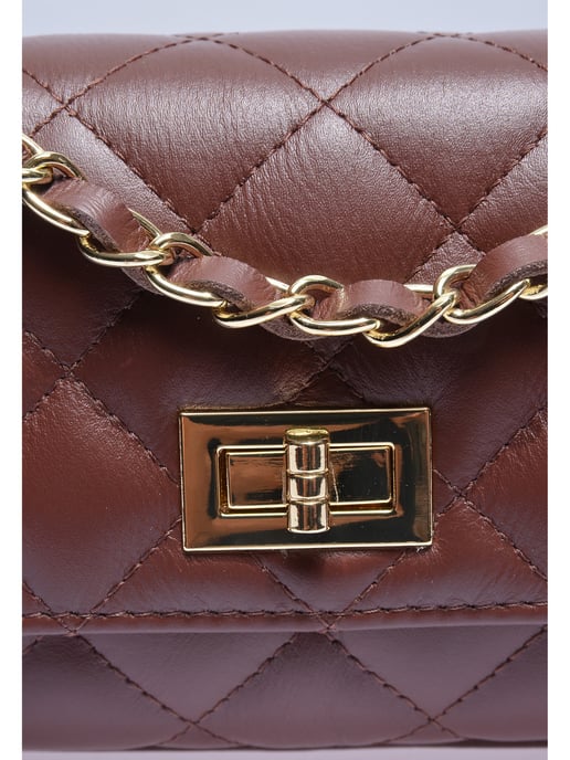 Luisa Vannini Bordeauxrood Rundleer Tas - Image 3