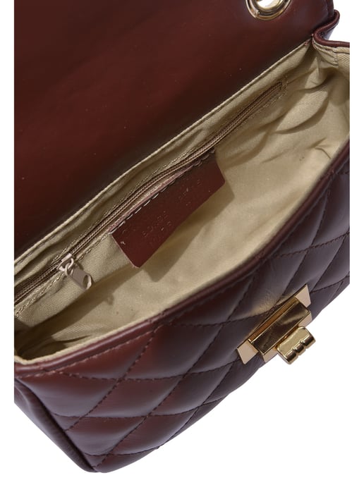 Luisa Vannini Bordeauxrood Rundleer Tas - Image 4