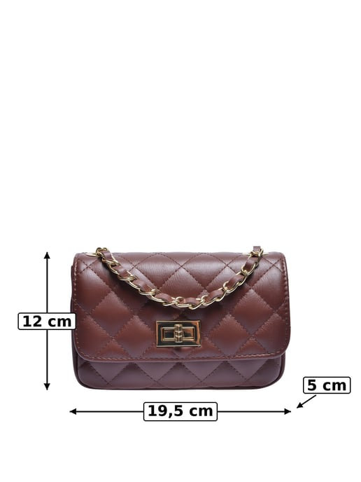 Luisa Vannini Bordeauxrood Rundleer Tas - Image 5