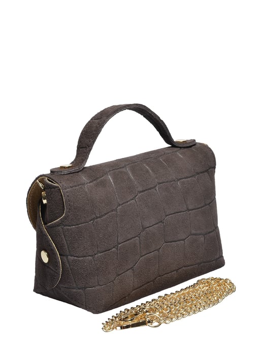 Roberta M Two-Tone Cowhide Leather Bag - Image 2