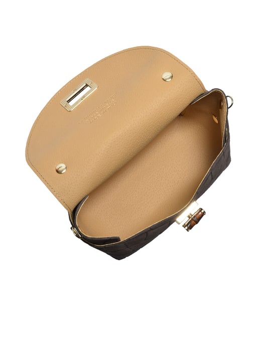 Roberta M Two-Tone Cowhide Leather Bag - Image 4